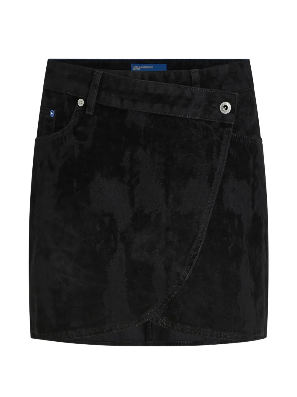 Karl Lagerfeld Jeans velvet denim mini skirt