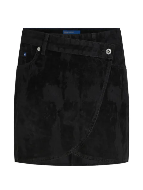 Karl Lagerfeld Jeans ベルベット ミニスカート