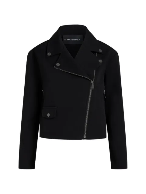 Karl Lagerfeld chamarra biker con cierre