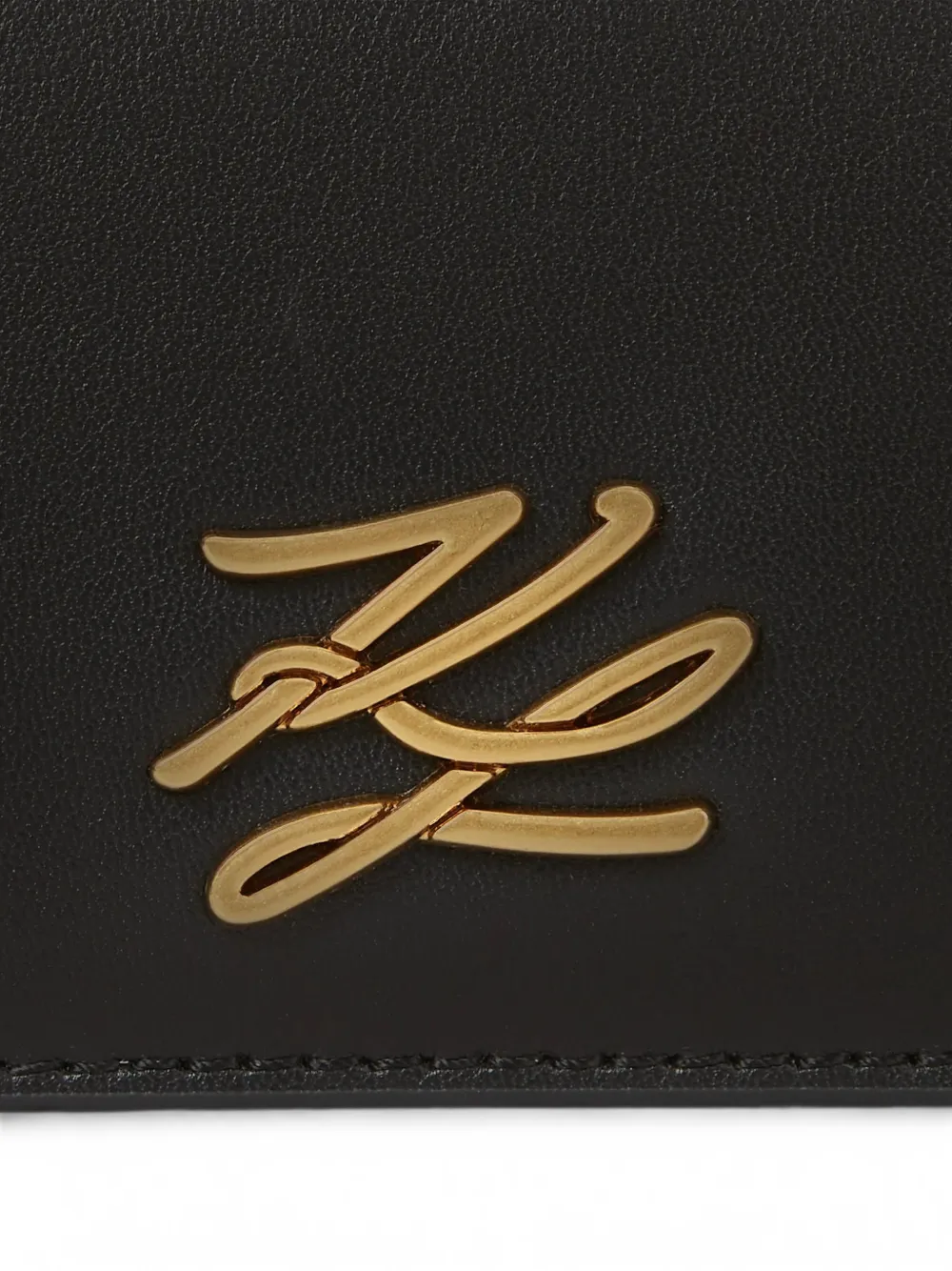 Karl Lagerfeld K Autograph mini-schoudertas met omslag Zwart