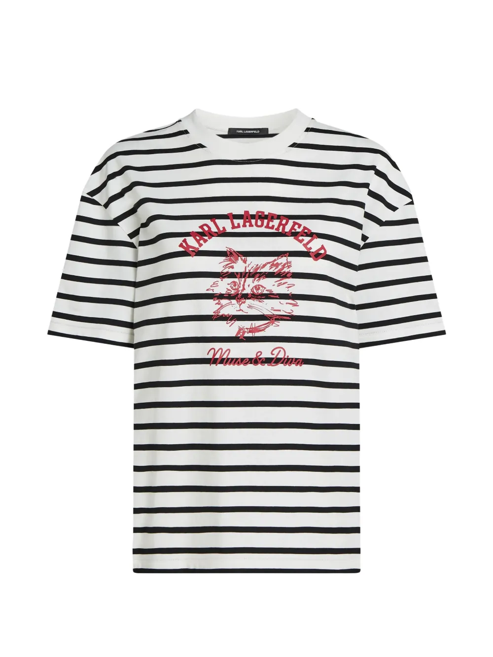 Karl Lagerfeld Ikon Choupette Muse T-shirt - Bianco