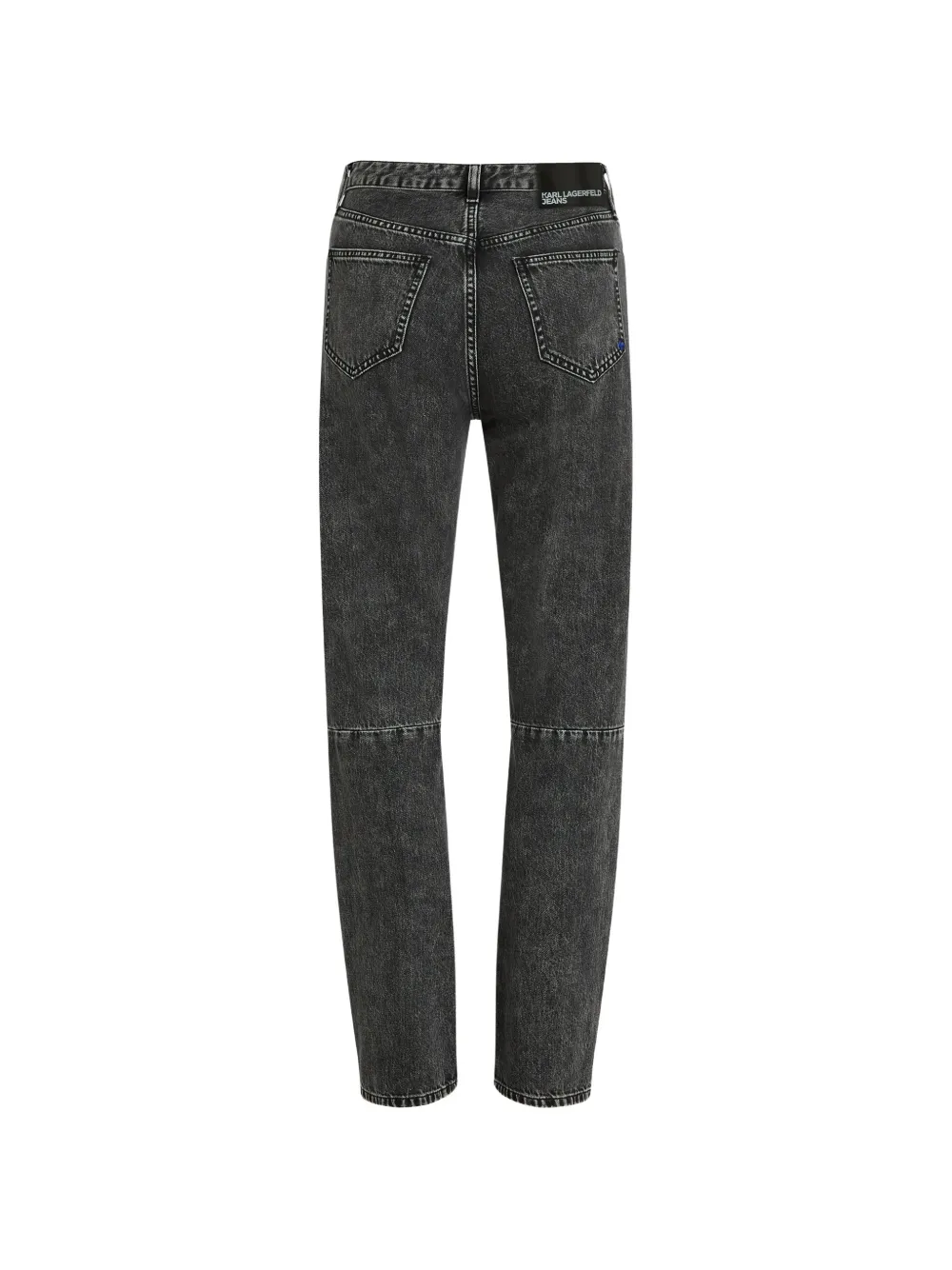 Karl Lagerfeld Jeans high-rise straight zip jeans Grijs