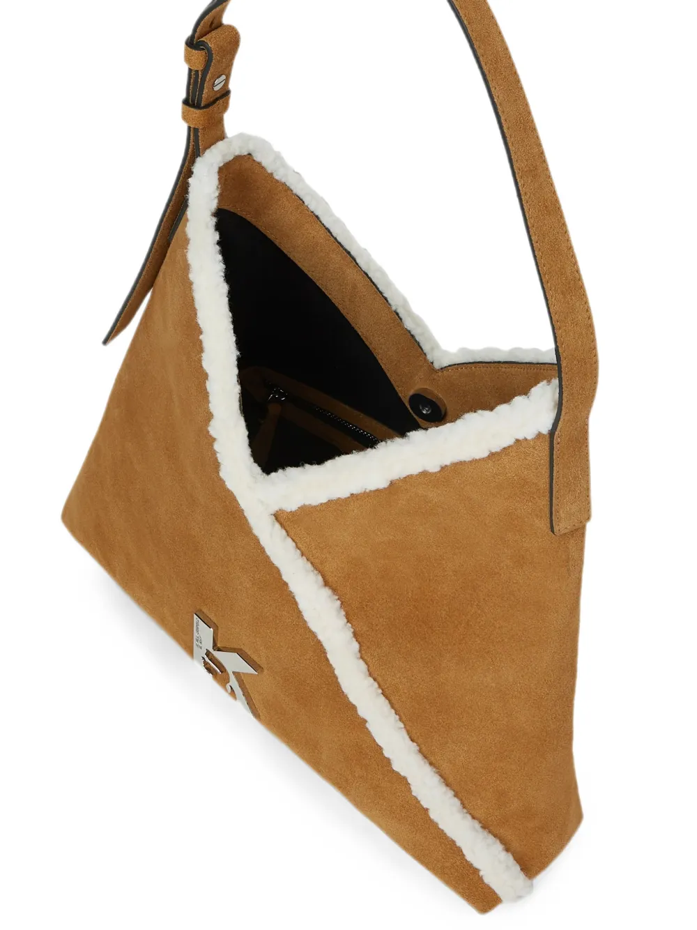 Karl Lagerfeld Jeans Kleine Geo suède shopper Bruin