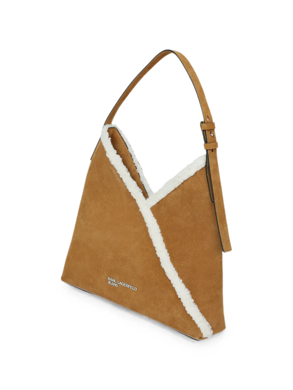 Karl Lagerfeld Jeans Kleine Geo suède shopper Bruin