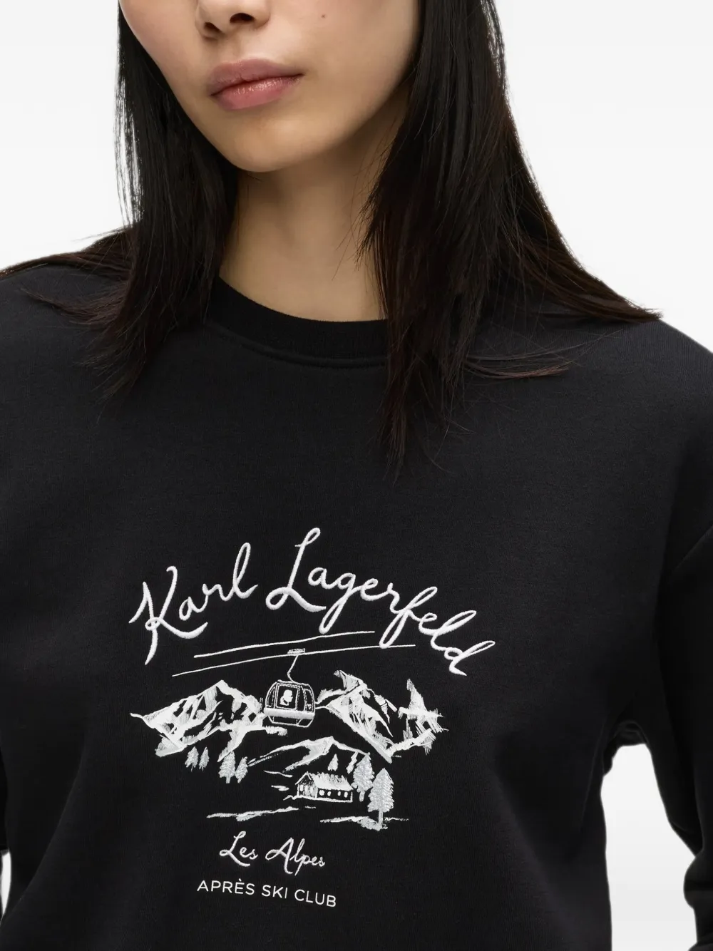 Karl Lagerfeld Après Ski Club sweater Zwart