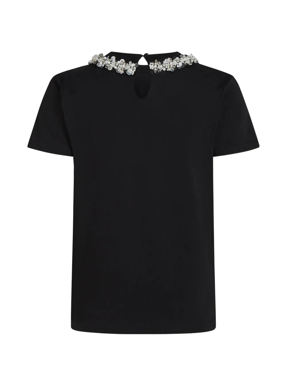 Karl Lagerfeld T-shirt met imitatieparels Zwart