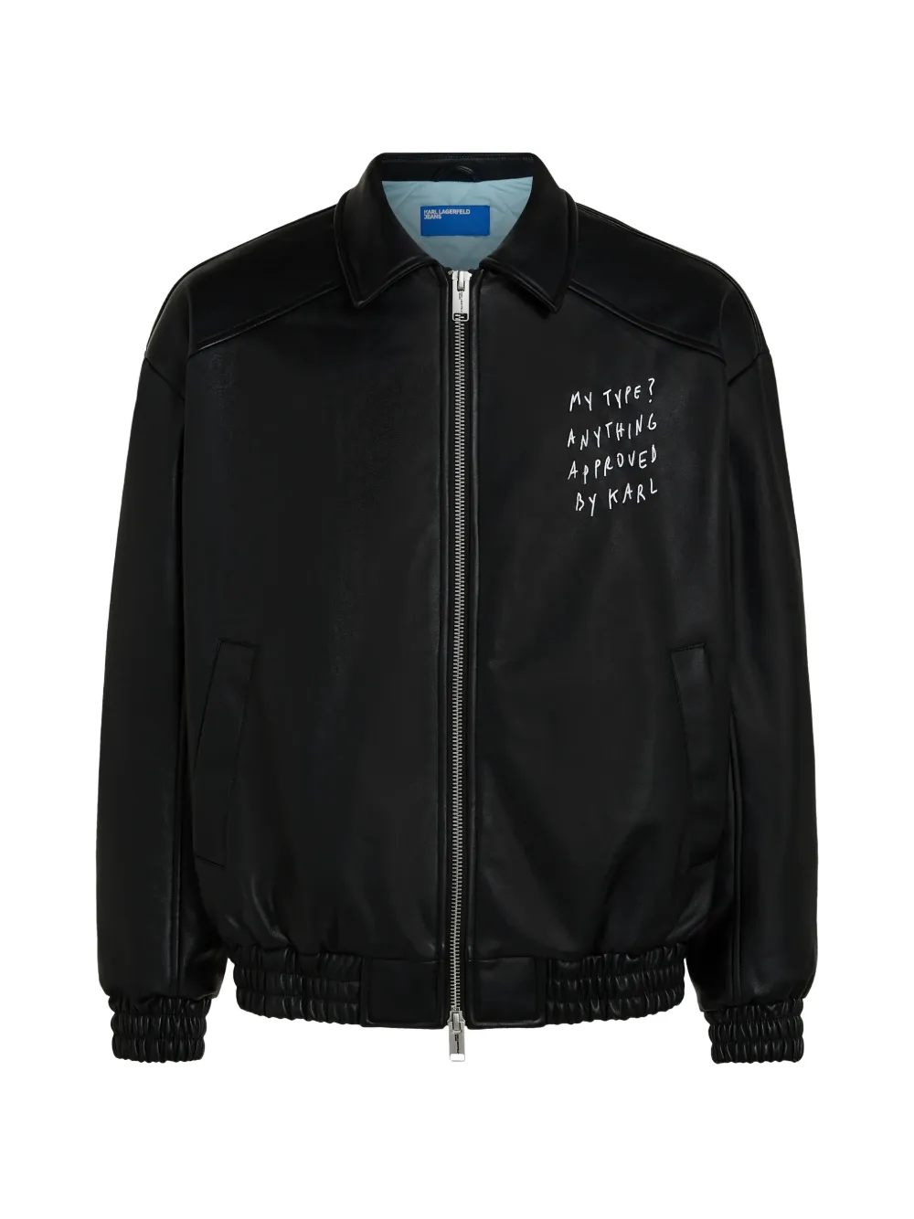 Karl Lagerfeld Jeans x Pietro Terzini faux-leather jacket