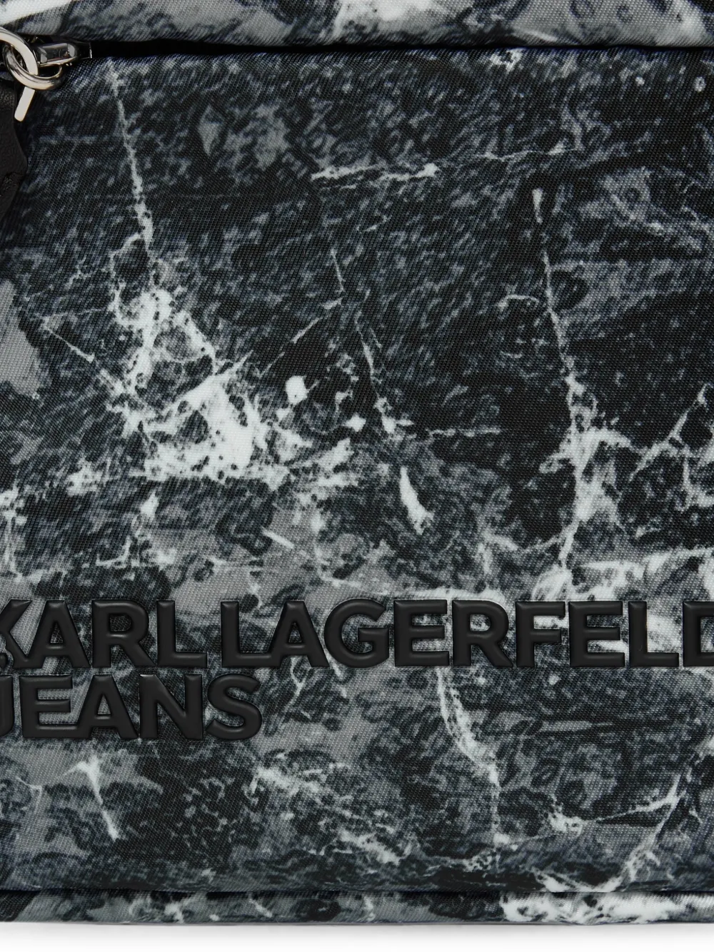 Karl Lagerfeld Jeans Crossbodytas met logo-print Zwart
