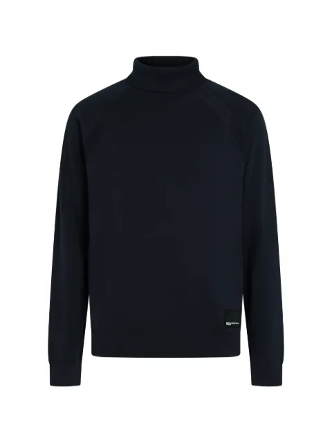 Karl Lagerfeld Jeans lightweight knit roll-neck sweater
