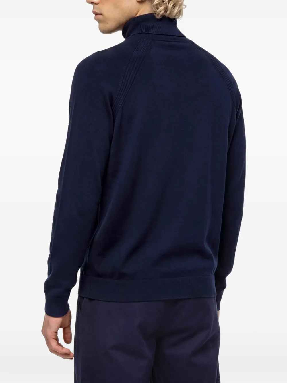 Karl Lagerfeld Jeans Lichtgewicht gebreide coltrui Blauw