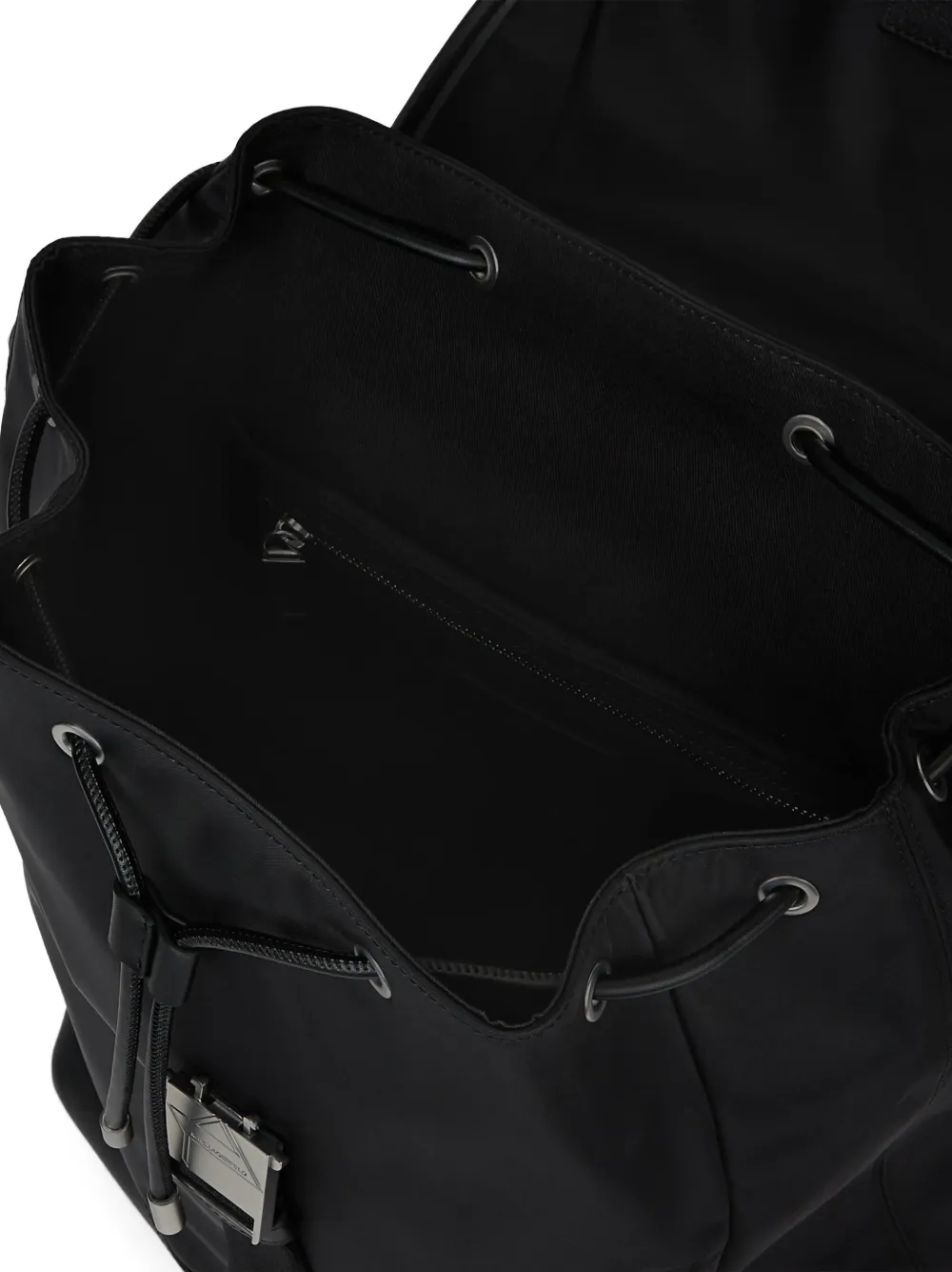 Karl Lagerfeld K Nylon rugzak met gesp Zwart