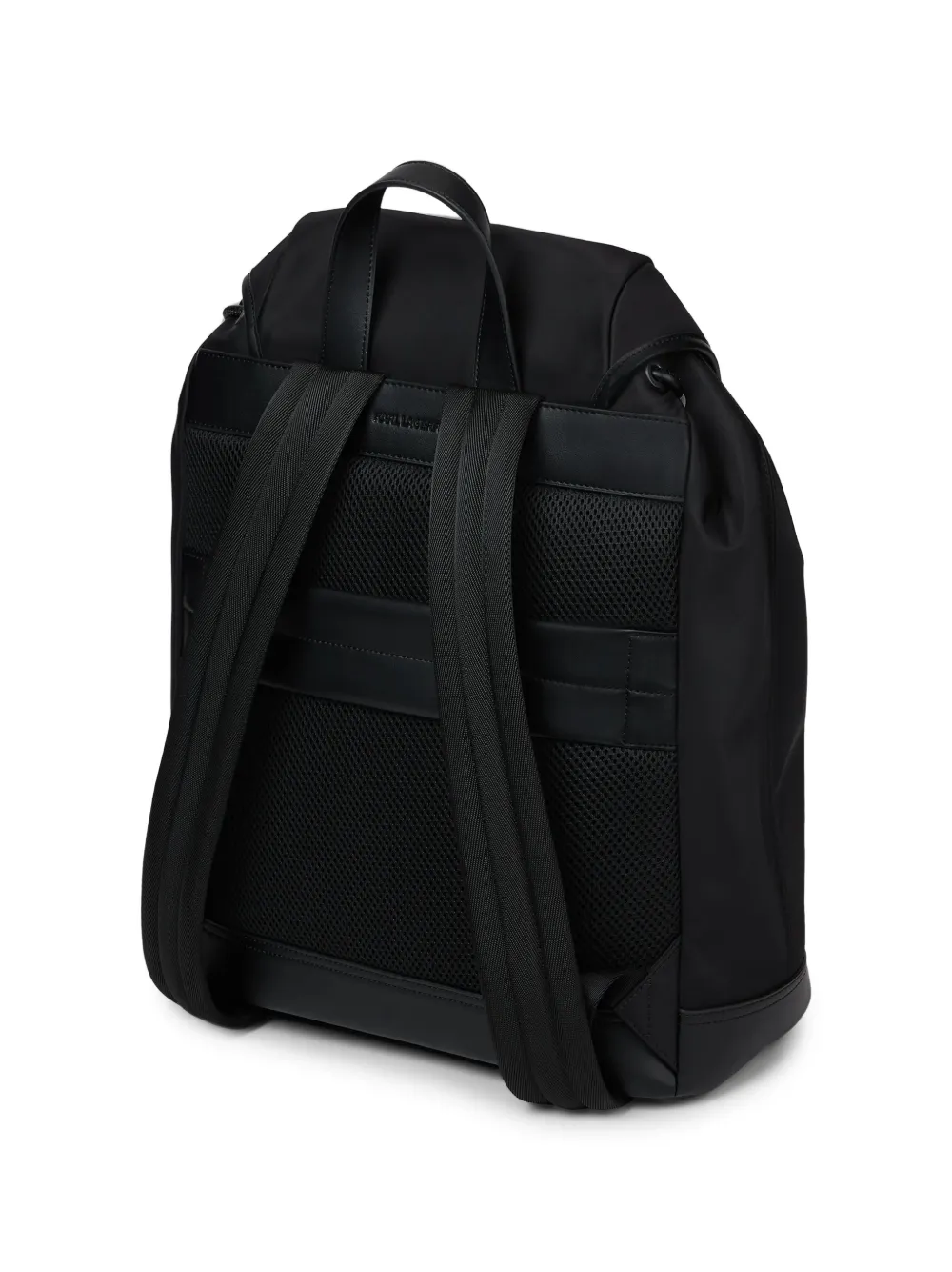 Karl Lagerfeld K Nylon rugzak met gesp Zwart