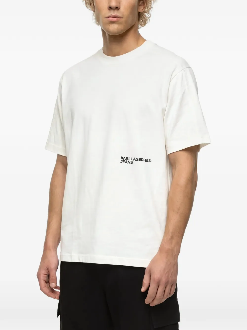 Karl Lagerfeld Jeans T-shirt met logoprint Wit