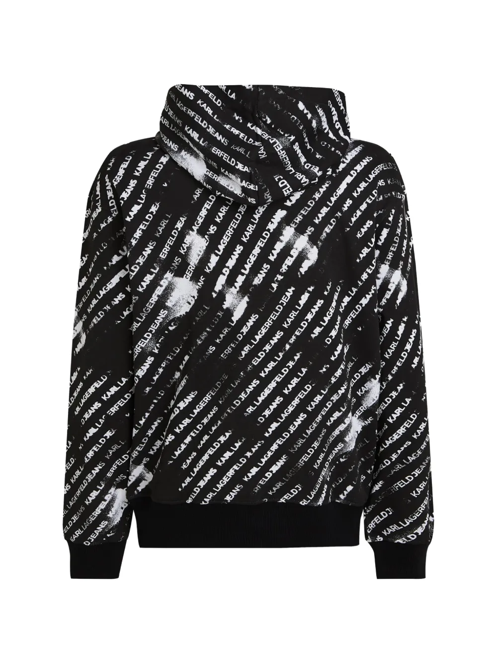 Karl Lagerfeld Jeans Ruimvallende hoodie met print Zwart