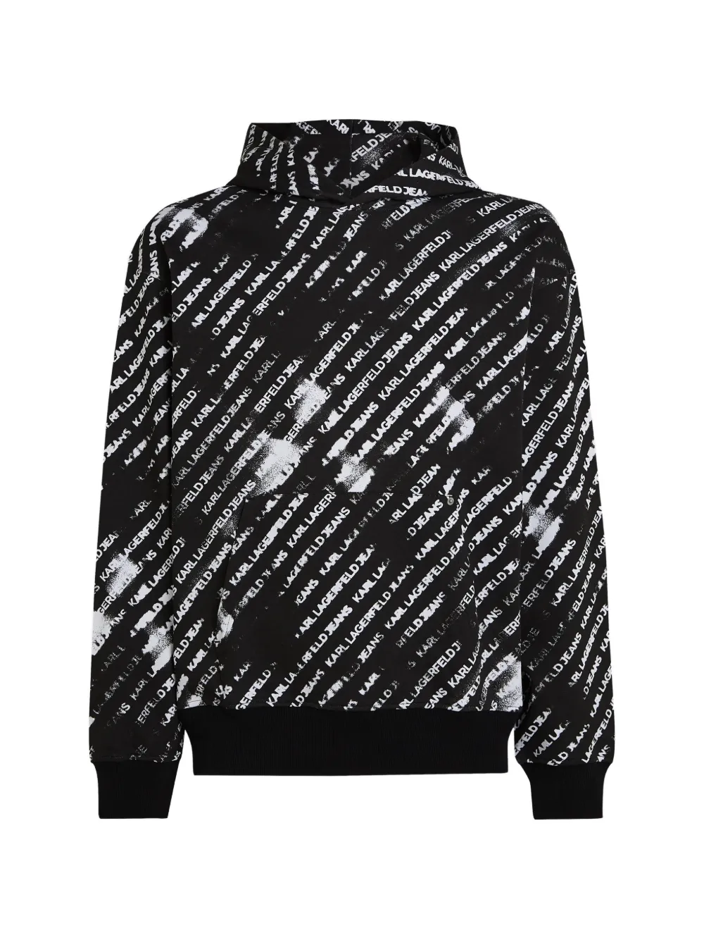 Karl Lagerfeld Jeans Ruimvallende hoodie met print Zwart