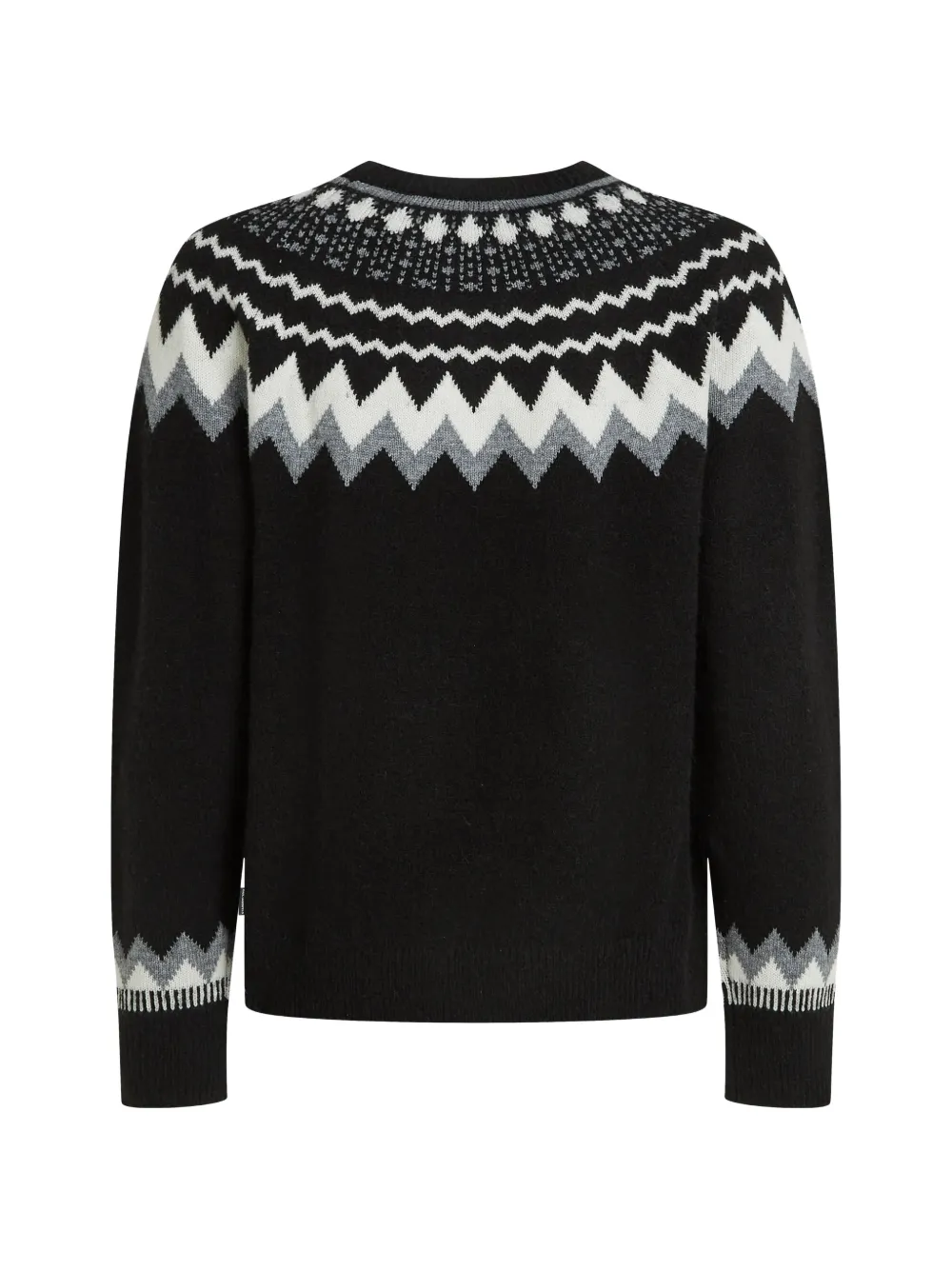Karl Lagerfeld Fair Isle gebreide trui Zwart