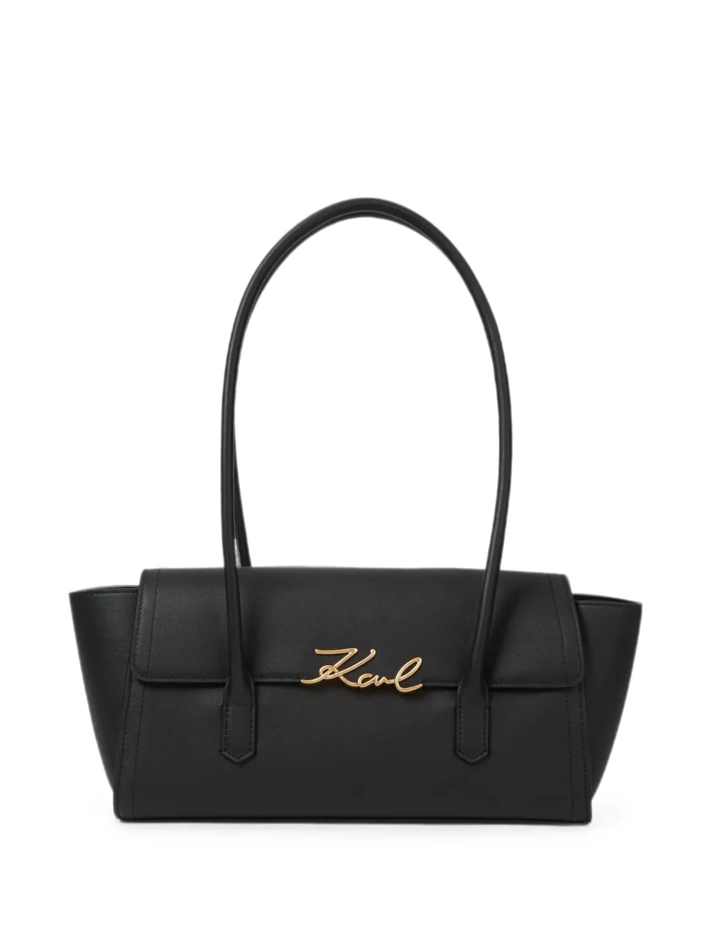 Karl Lagerfeld Borsa a spalla K/Signature allungata - Nero