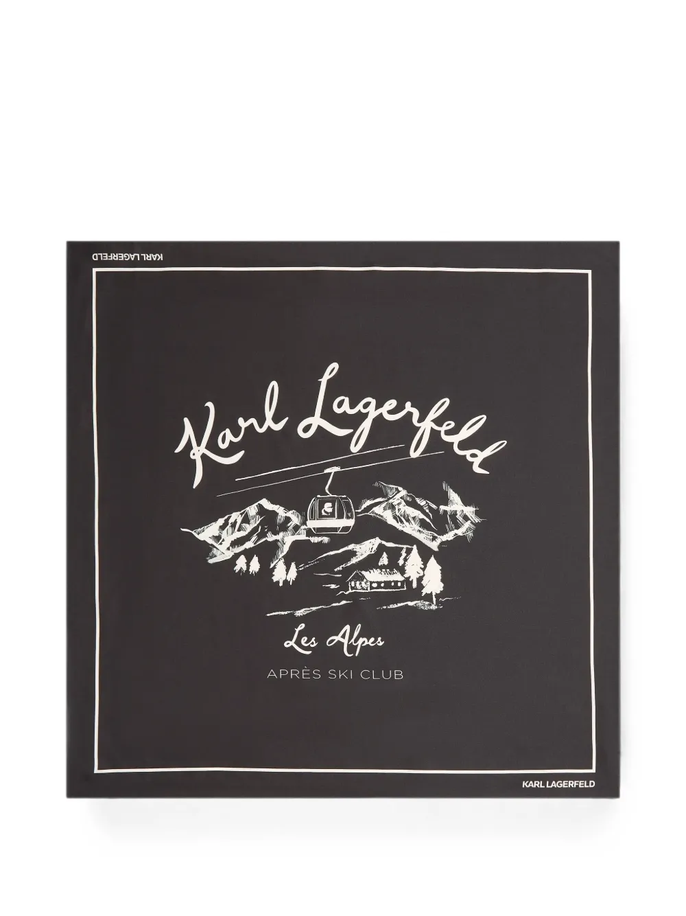 Karl Lagerfeld K/Essential Apres Ski scarf - Nero