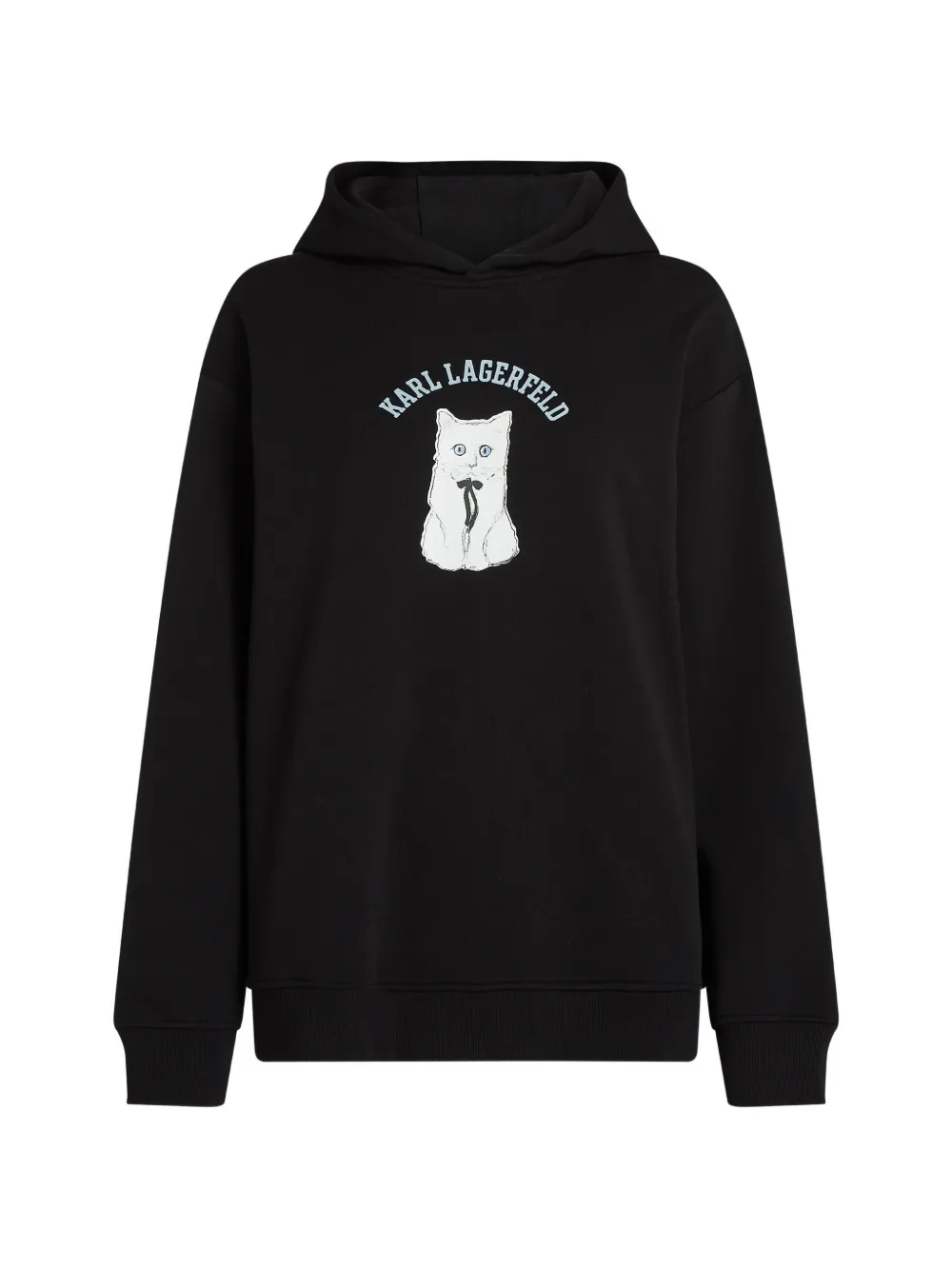 Karl Lagerfeld Ikon Choupette hoodie Zwart