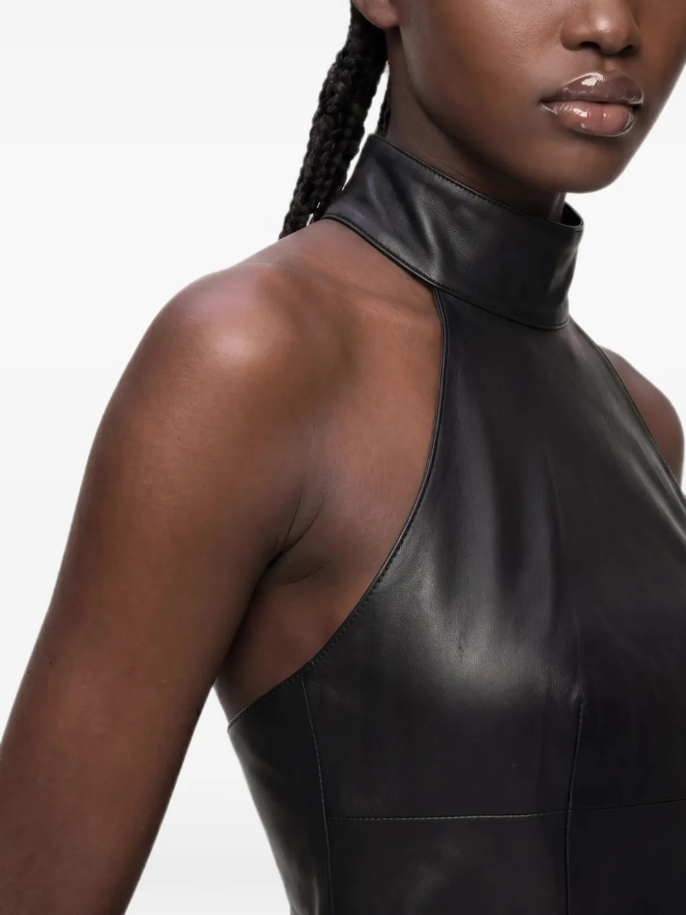 Karl Lagerfeld Jeans Mini-jurk met halternek Zwart