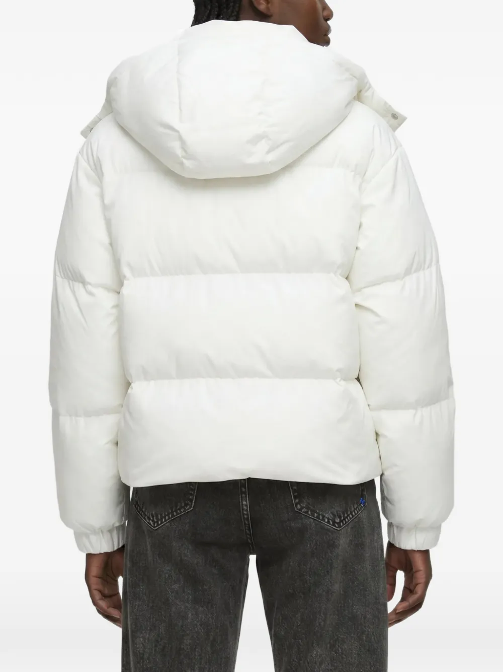 Karl Lagerfeld Jeans logo-print puffer jacket Wit