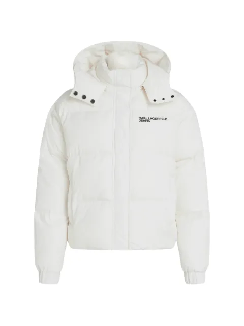 Karl Lagerfeld Jeans logo-print puffer jacket