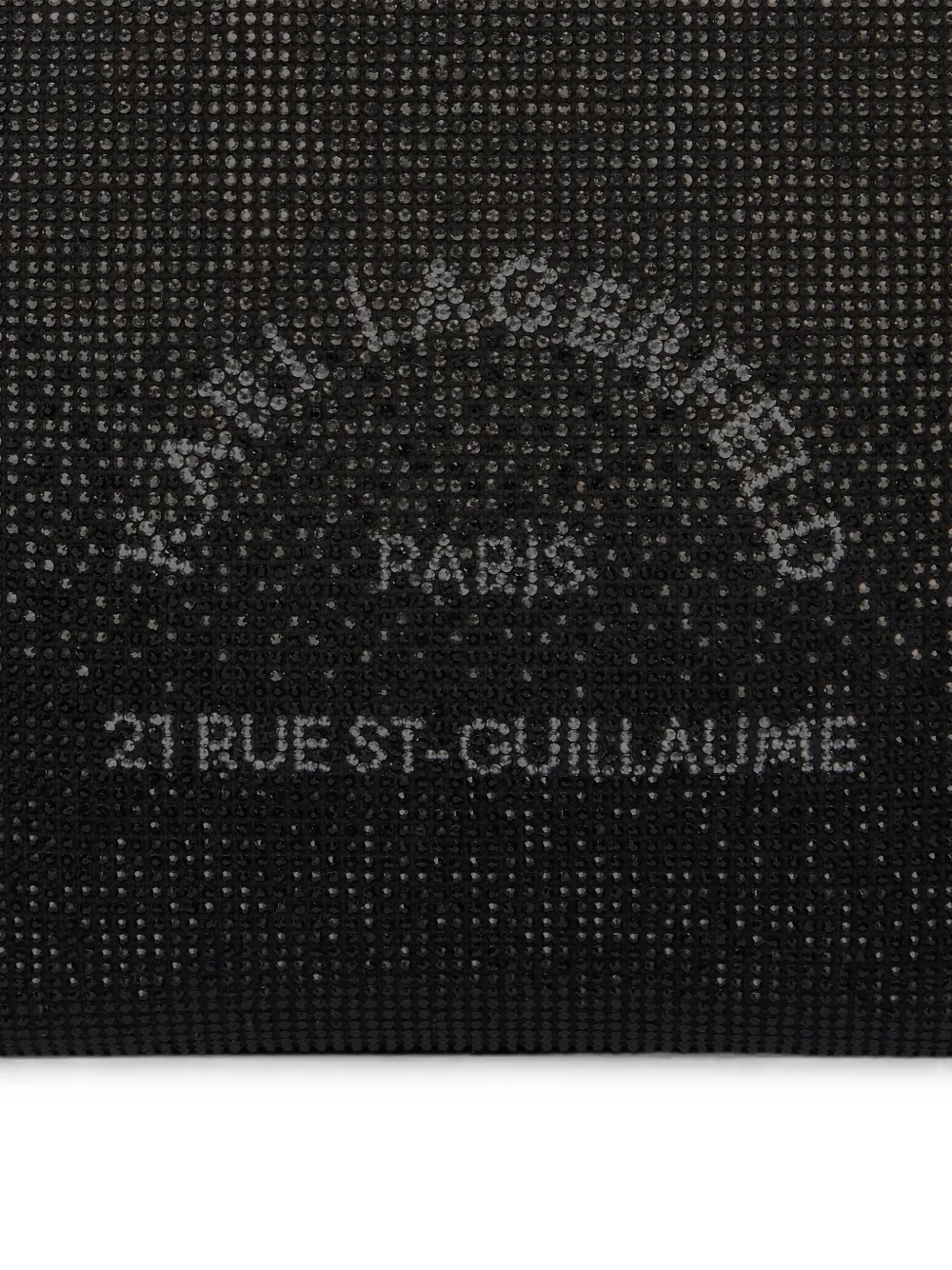 Karl Lagerfeld Rue St-Guillaume vierkante mini-shopper met stras Zwart