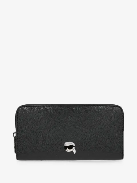 Karl Lagerfeld cartera continental Ikon texturizado