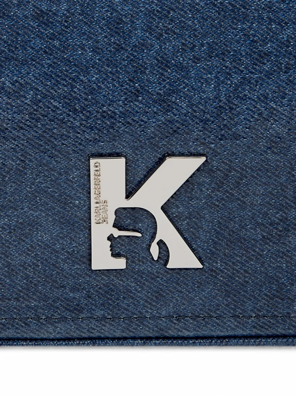 Karl Lagerfeld Jeans Crossbodytas met logoplakkaat Blauw