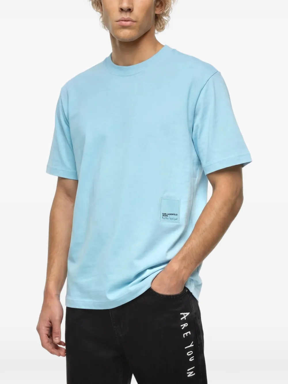 Karl Lagerfeld Jeans x Pietro Terzini T-shirt met korte mouwen Blauw