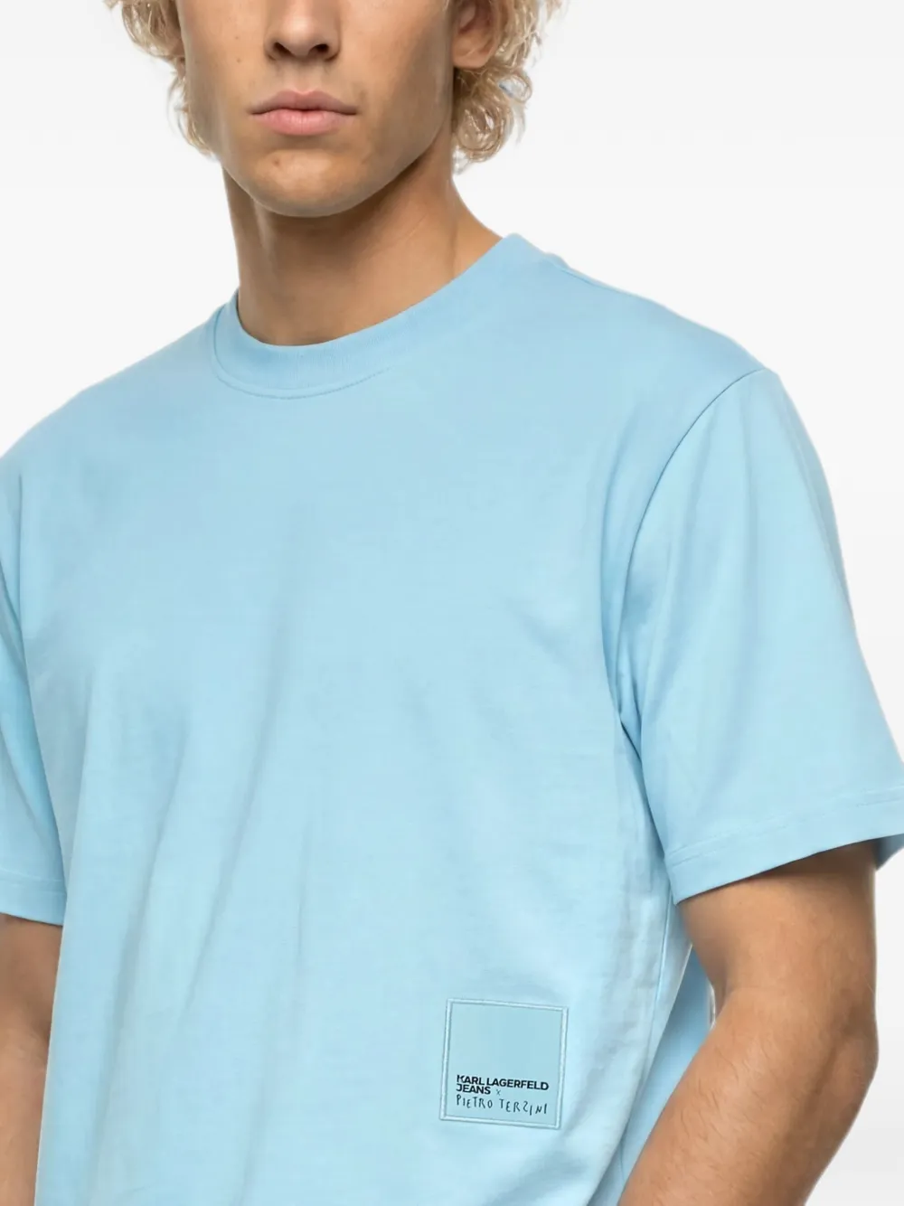 Karl Lagerfeld Jeans x Pietro Terzini T-shirt met korte mouwen Blauw
