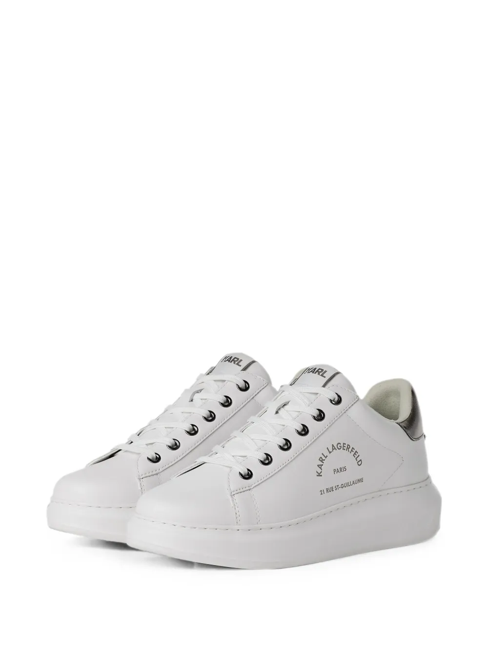 Karl Lagerfeld Kapri Maison Karl lace sneakers Wit