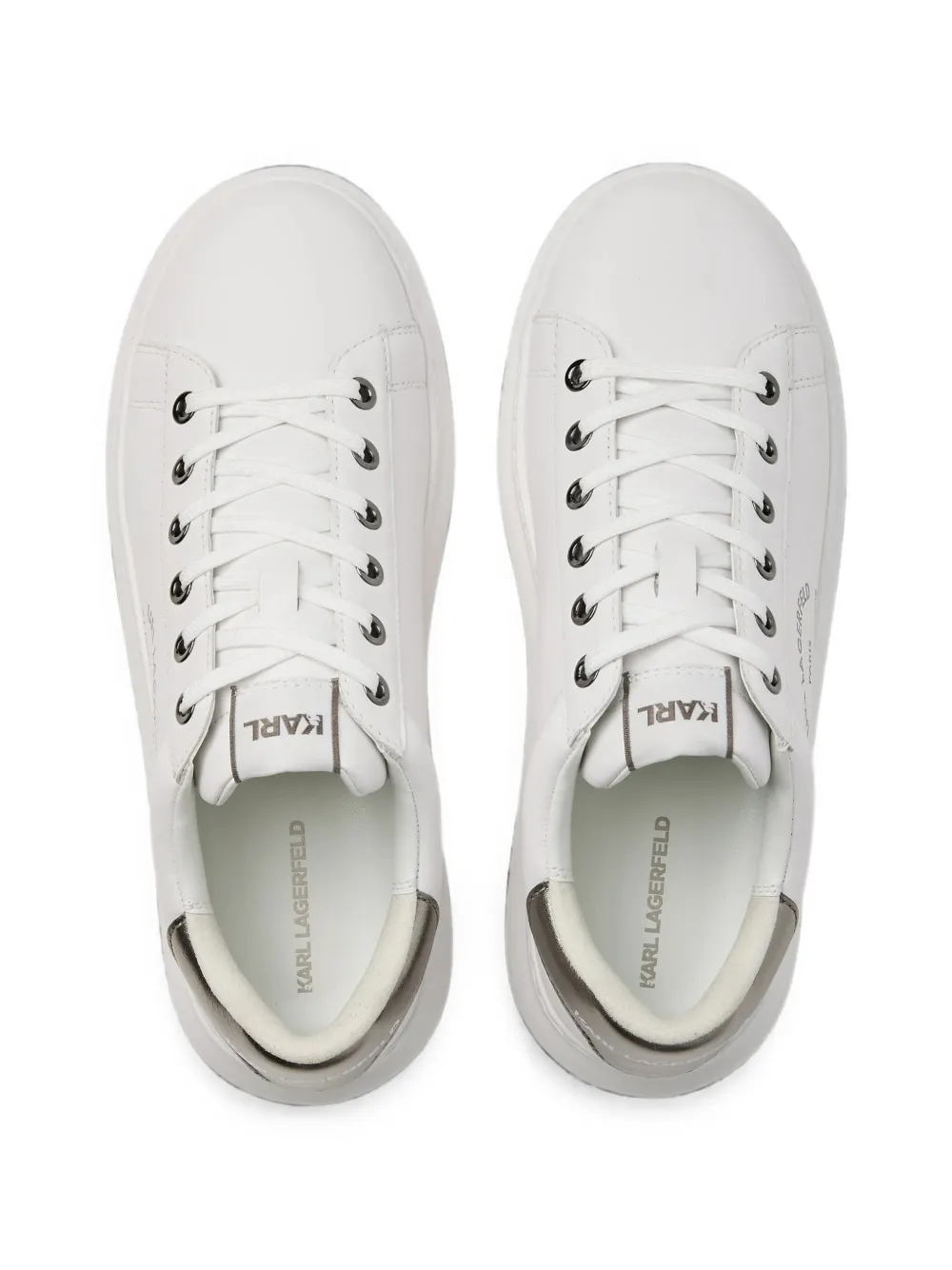 Karl Lagerfeld Kapri Maison Karl lace sneakers Wit