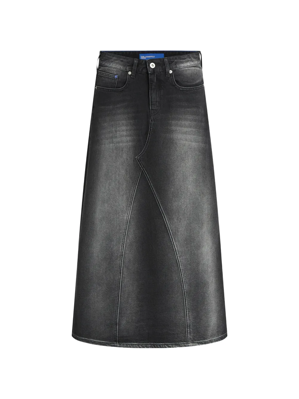 Karl Lagerfeld Jeans denim maxi skirt - Nero