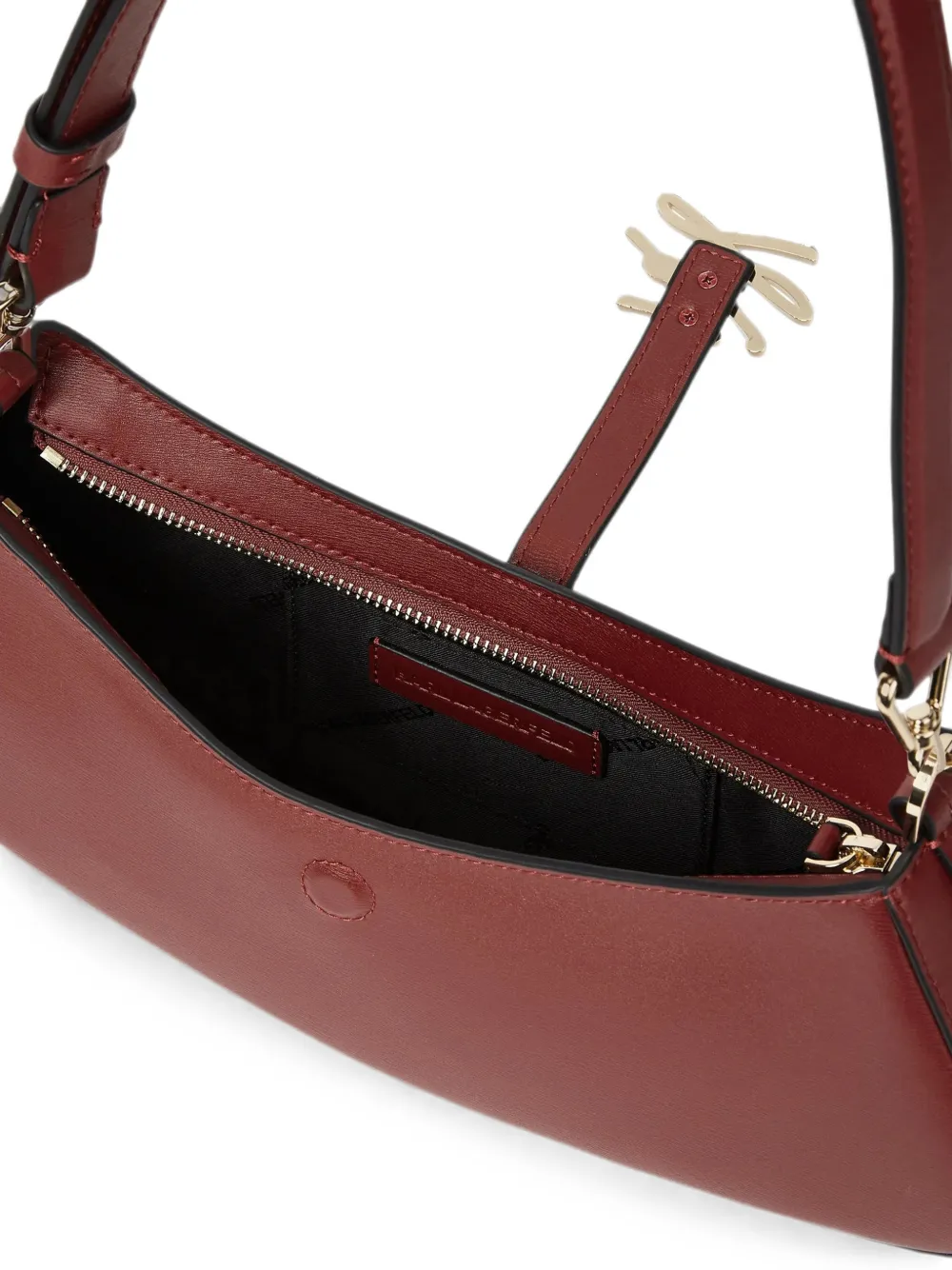 Karl Lagerfeld Kleine K Autograph langwerpige schoudertas Rood