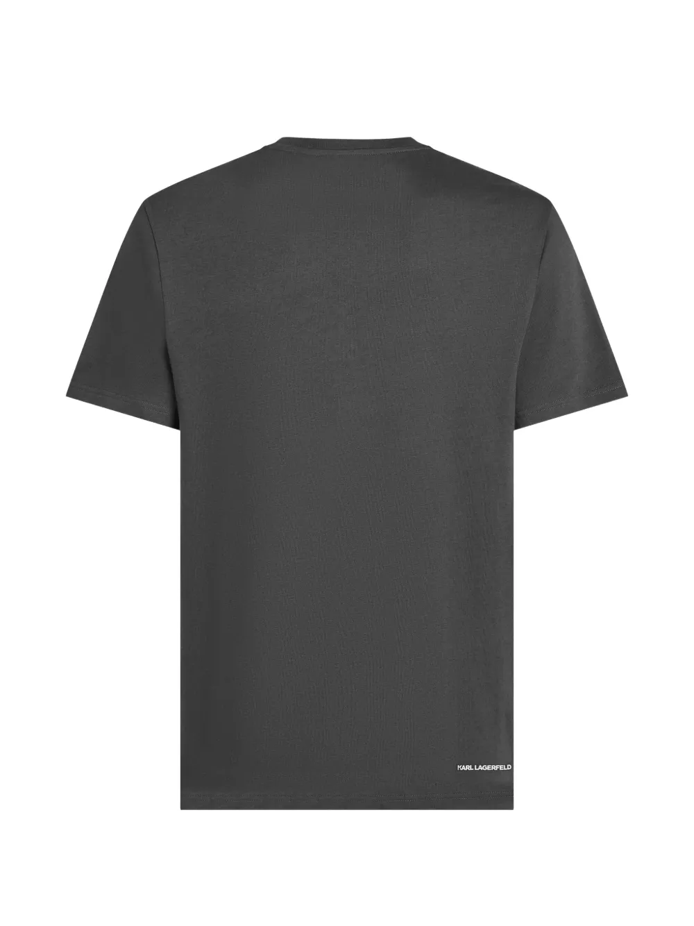 Karl Lagerfeld T-shirt met logopatch Grijs