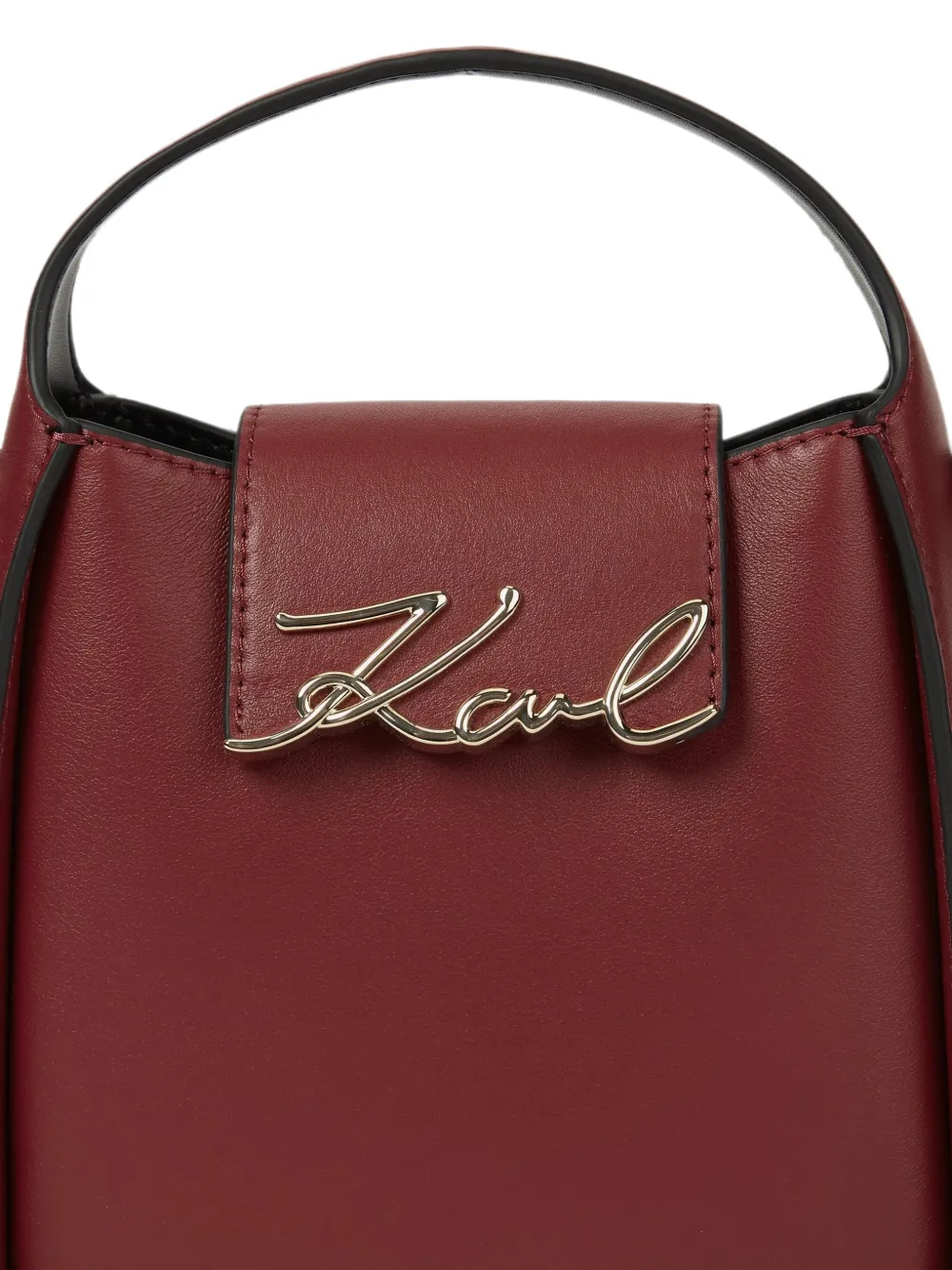 Karl Lagerfeld K Signature kleine crossbodytas Rood