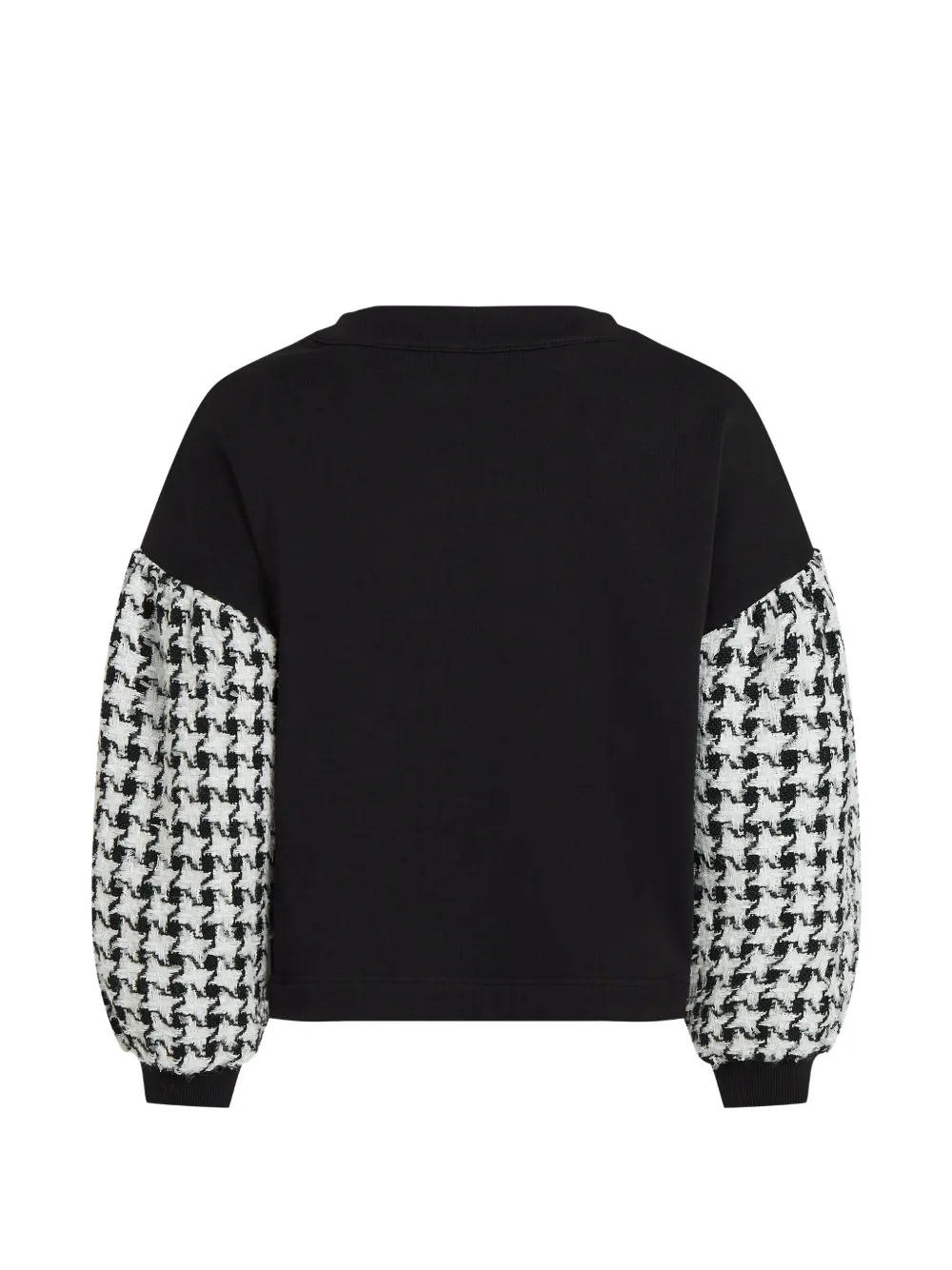 Karl Lagerfeld Bouclé blouse met rits Zwart