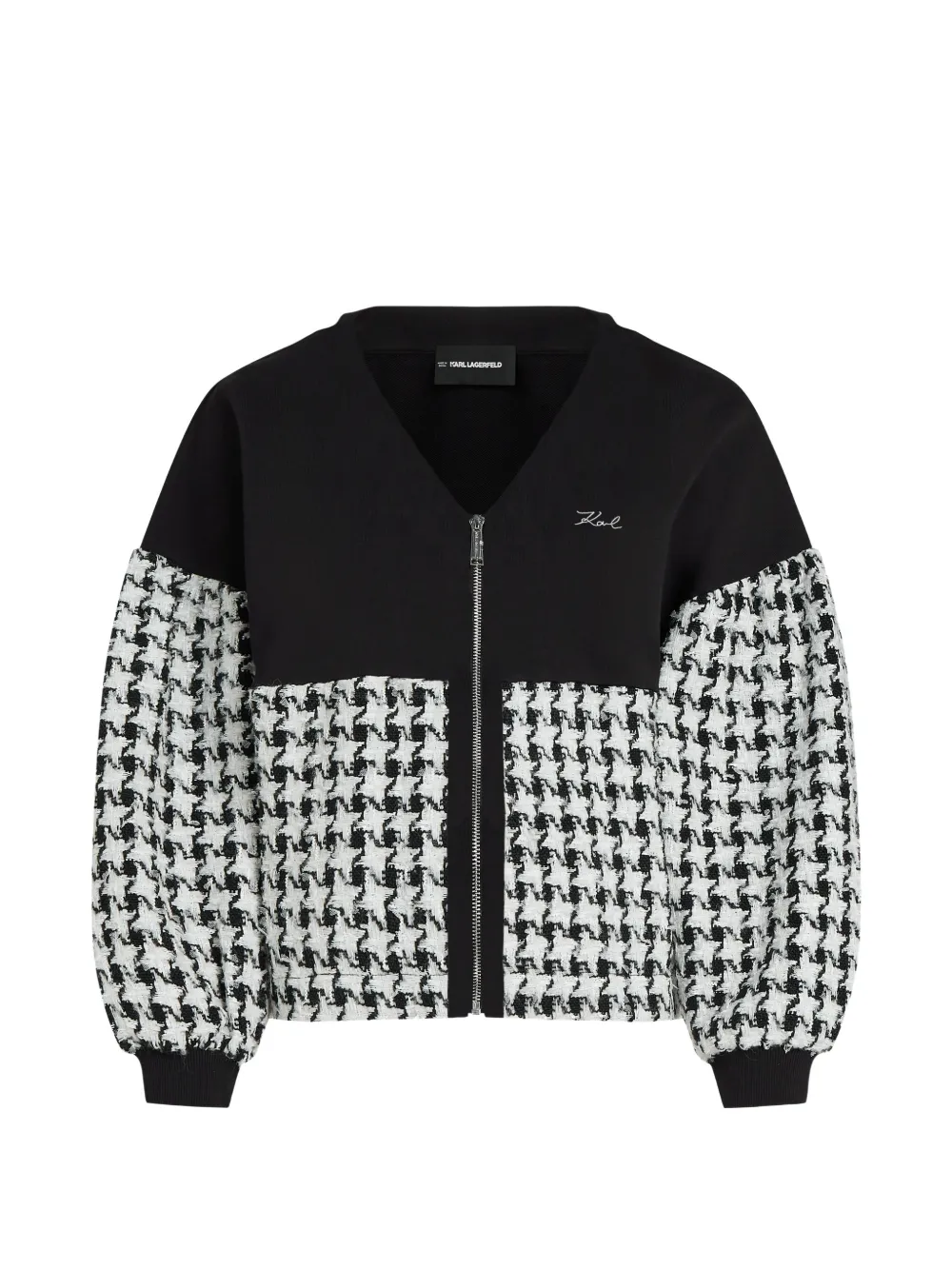 Karl Lagerfeld Sweatshirt aus Bouclé - Schwarz