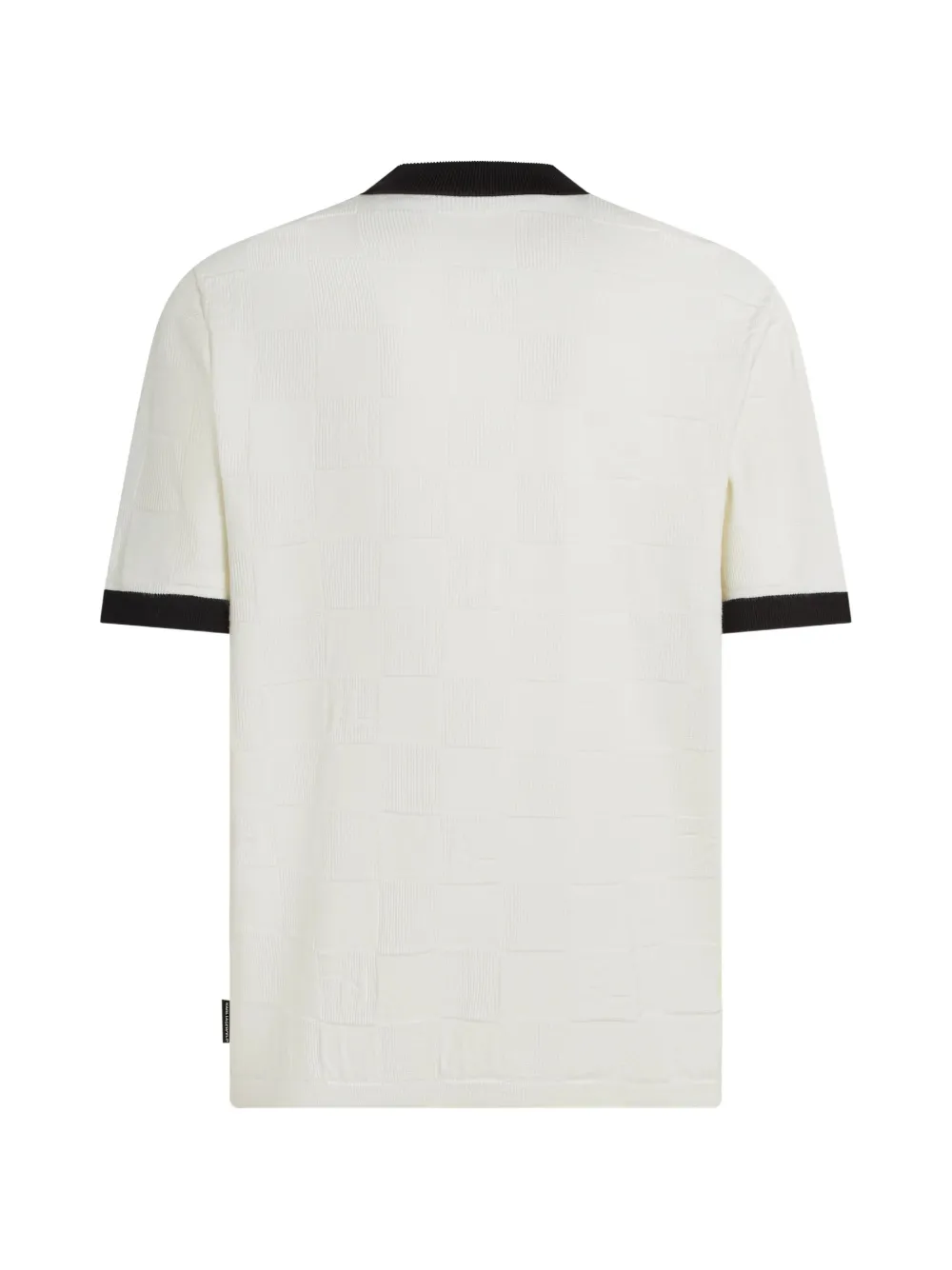 Karl Lagerfeld Geruit poloshirt met monogram Beige