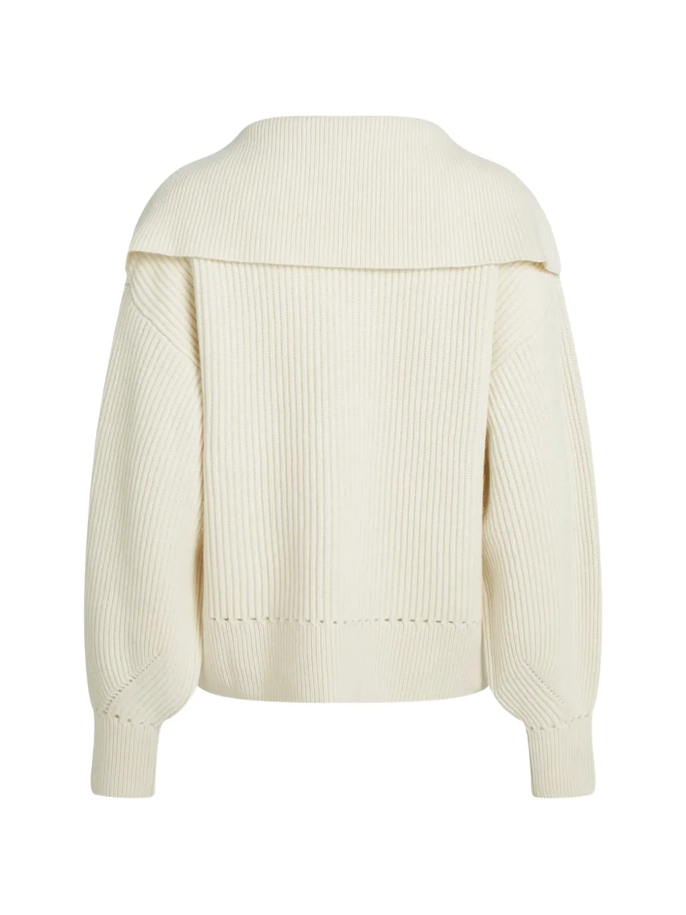 Karl Lagerfeld Trui met wijde kraag en V-hals Beige