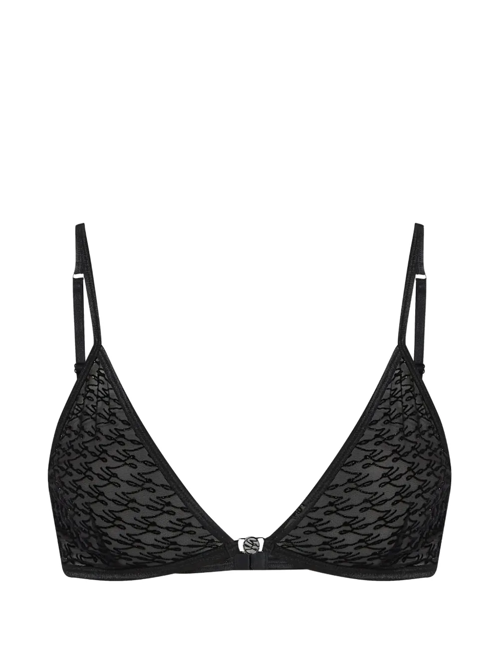 Karl Lagerfeld Autograph Triangel-BH - Schwarz