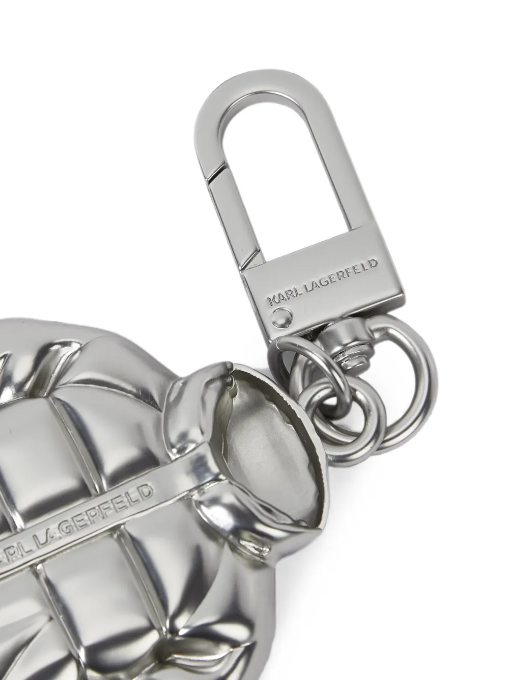 Karl Lagerfeld Sleutelhanger met logo Zilver