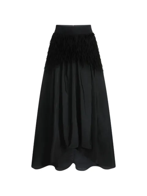 Karl Lagerfeld KL Studio fringe detail maxi skirt