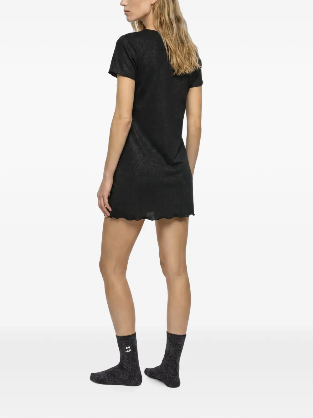 Karl Lagerfeld Ikon pyjama en sokken met glitters Zwart