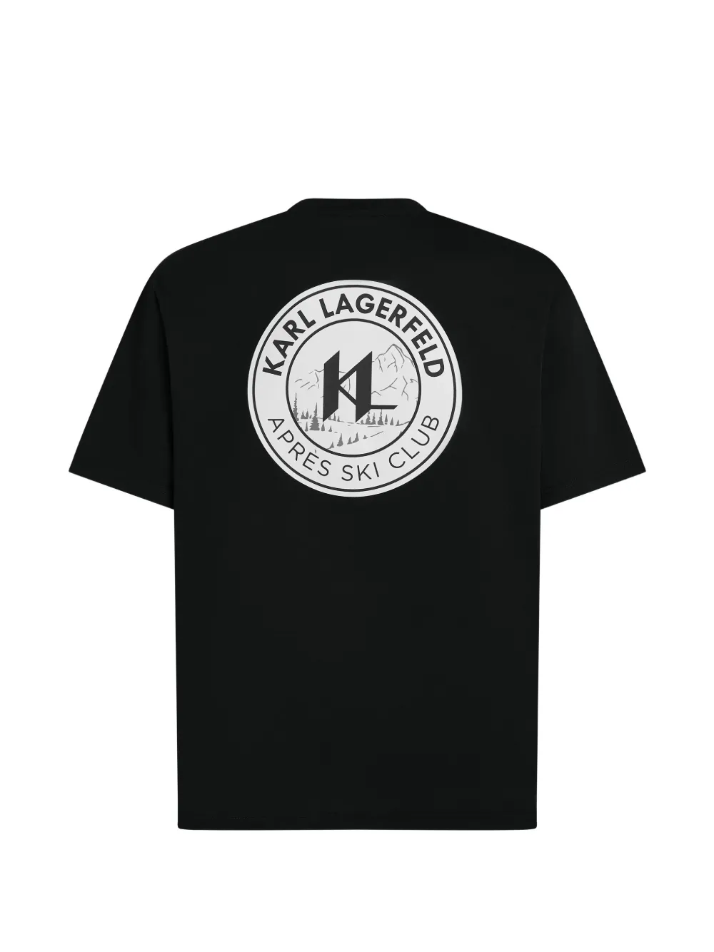 Karl Lagerfeld Après Ski Club T-shirt met logo Zwart
