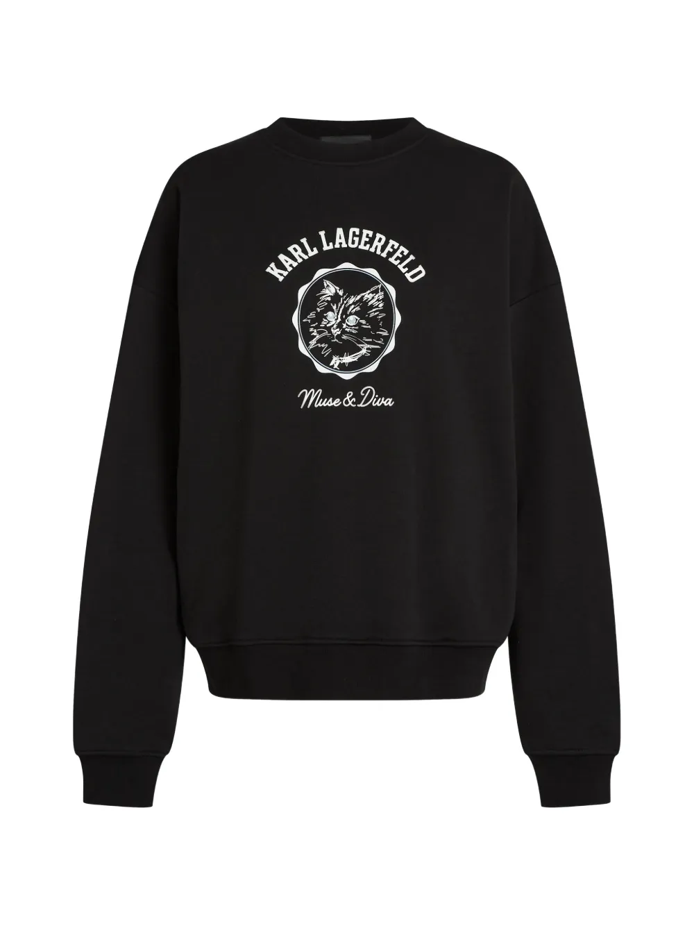 Karl Lagerfeld Ikon Choupette Muse sweatshirt - Nero
