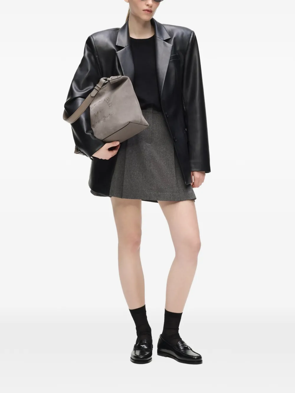 Karl Lagerfeld K Daily suède tas Grijs