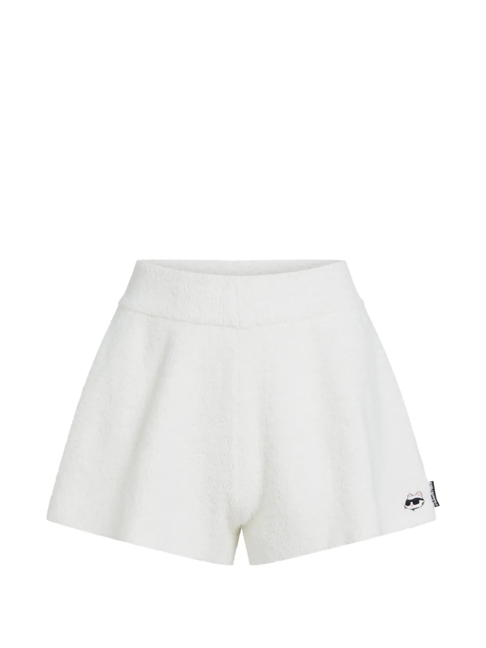 Karl Lagerfeld Ikon Choupette Loungewear-Shorts - Weiß