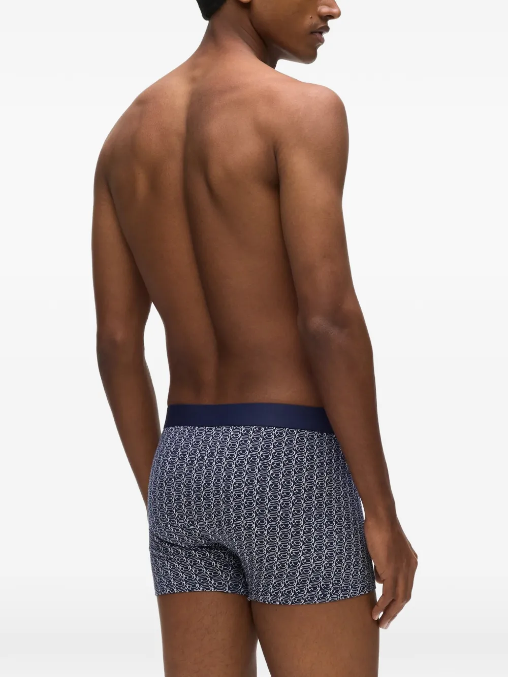 Karl Lagerfeld Drie Ikon boxershorts met patch Blauw